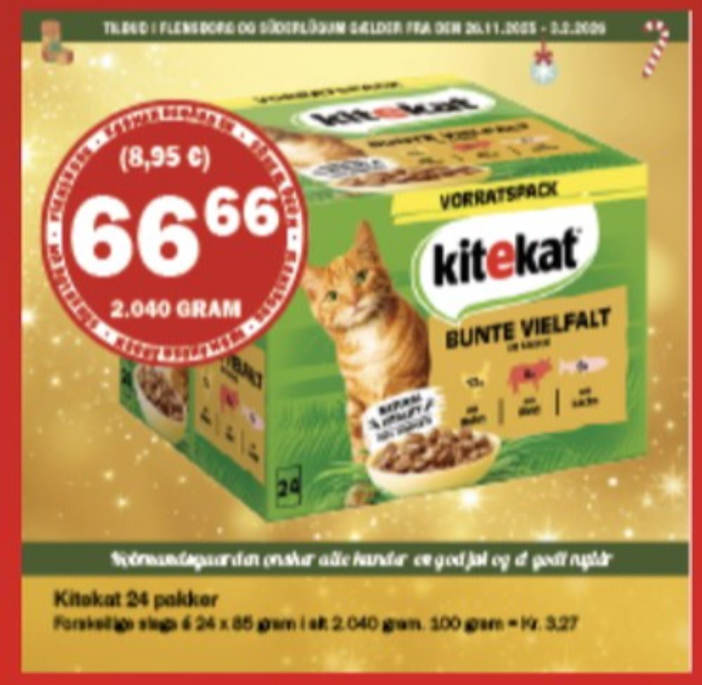 Kitekat, Kattefoder