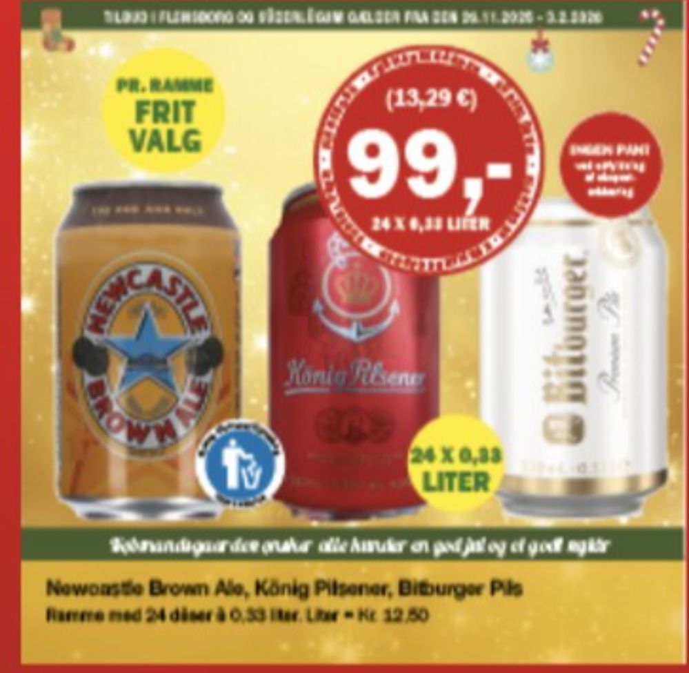Newcastle Brown Ale, Specialøl 24 pk.