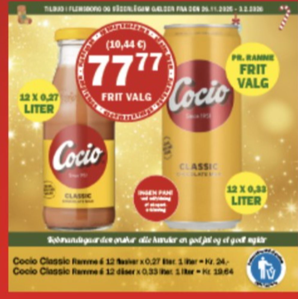 Cocio, Chokolademælk Classic 12 pk.