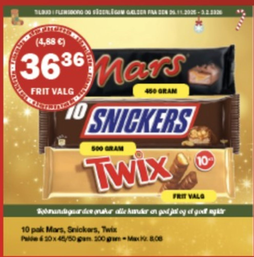 Snickers, Chokoladebar