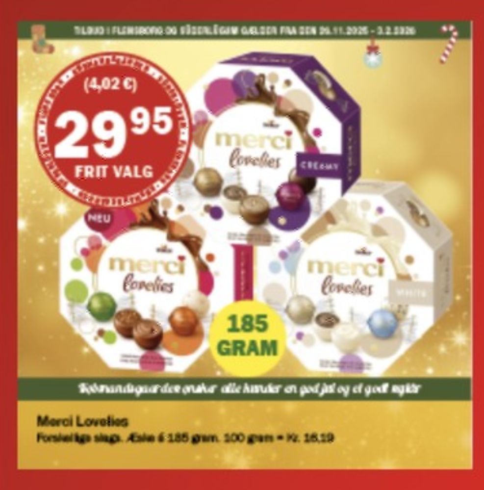 Merci Lovelies, Dessertchokolade