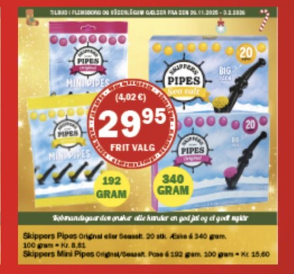 Skippers Pipes, Lakridspiper Seasalt Mini