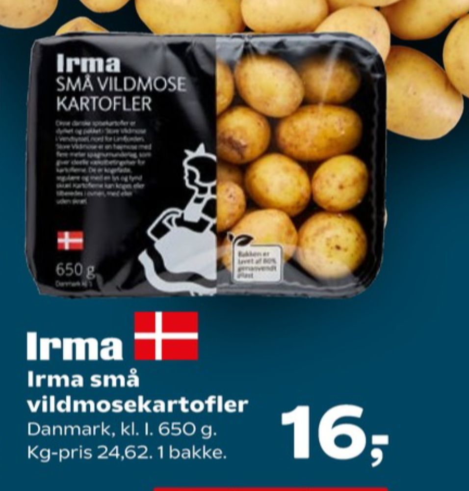 Irmas, Kartofler