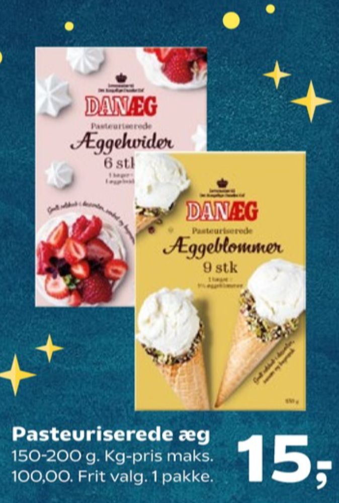 Danæg, Pasteuriserede æggehvider