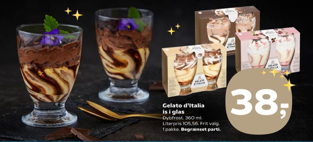 Gelato D'italia, Isdessert