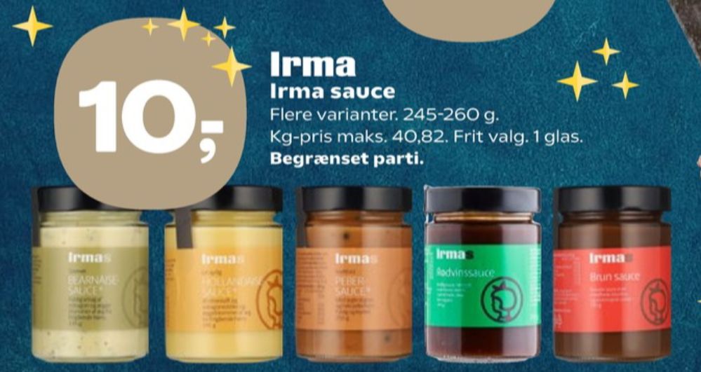 Irmas, Rødvinssauce