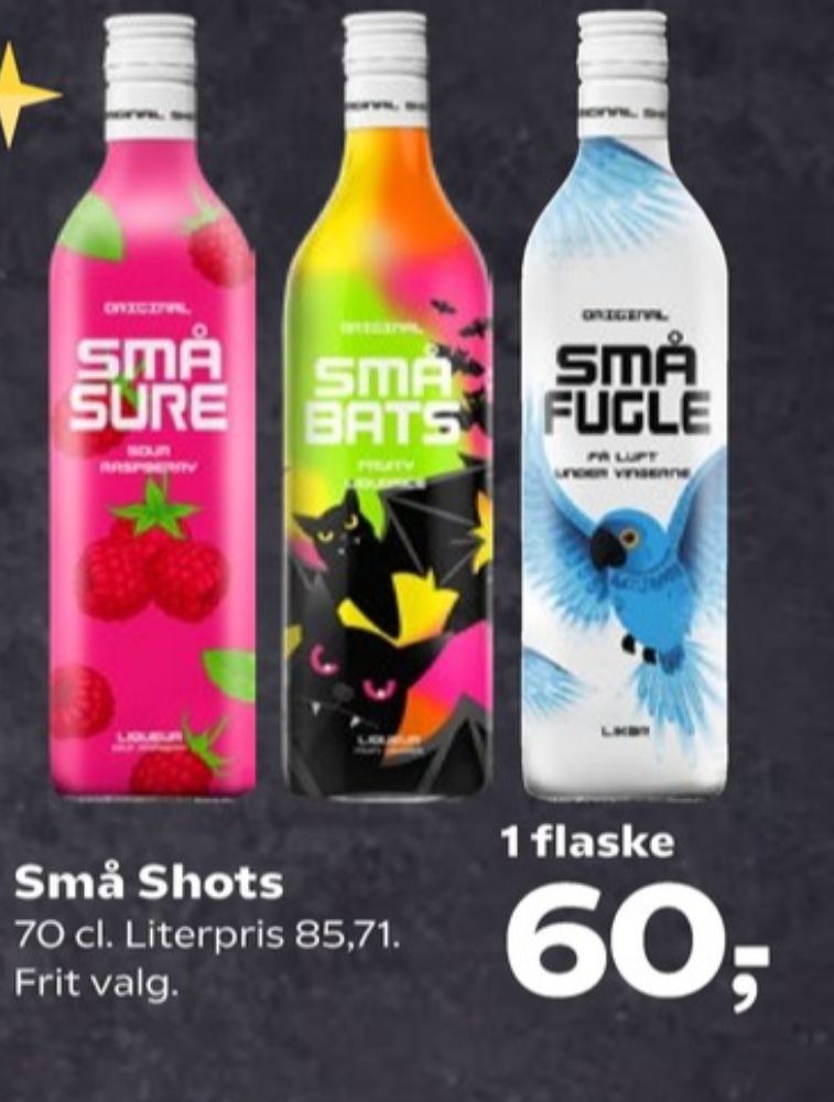 Små Fugle, Shots