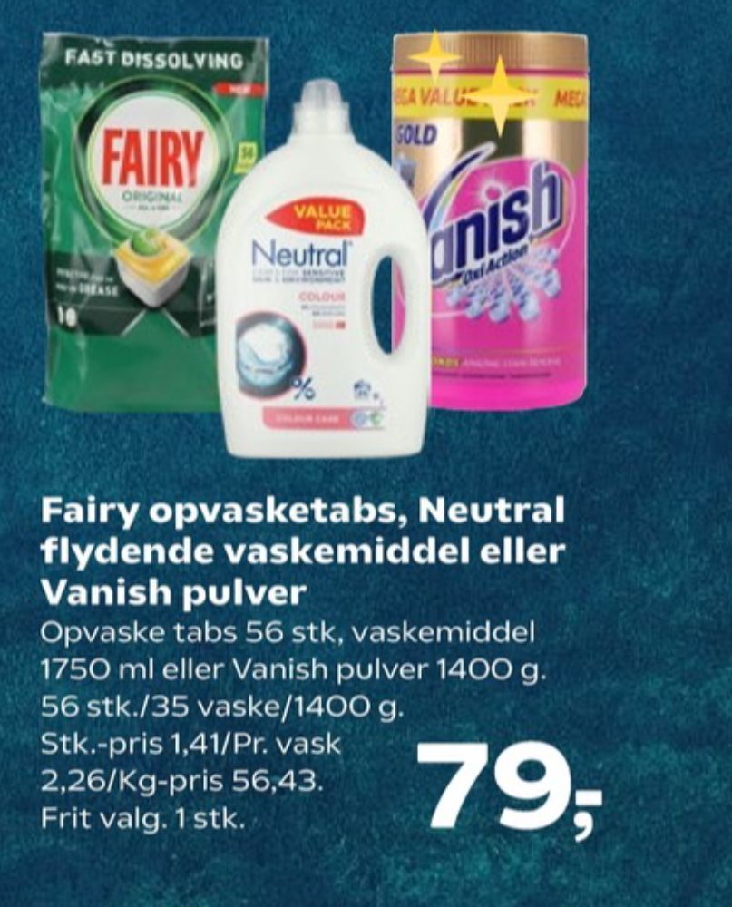 Fairy, Maskinopvask-tabs