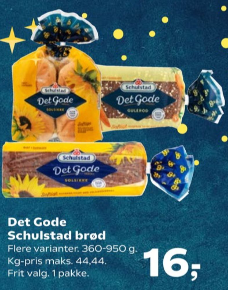 Schulstad Det Gode, Solsikkerugbrød