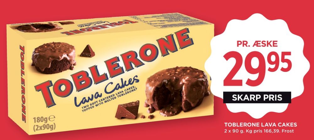 Toblerone, Chokolade Lava Cakes