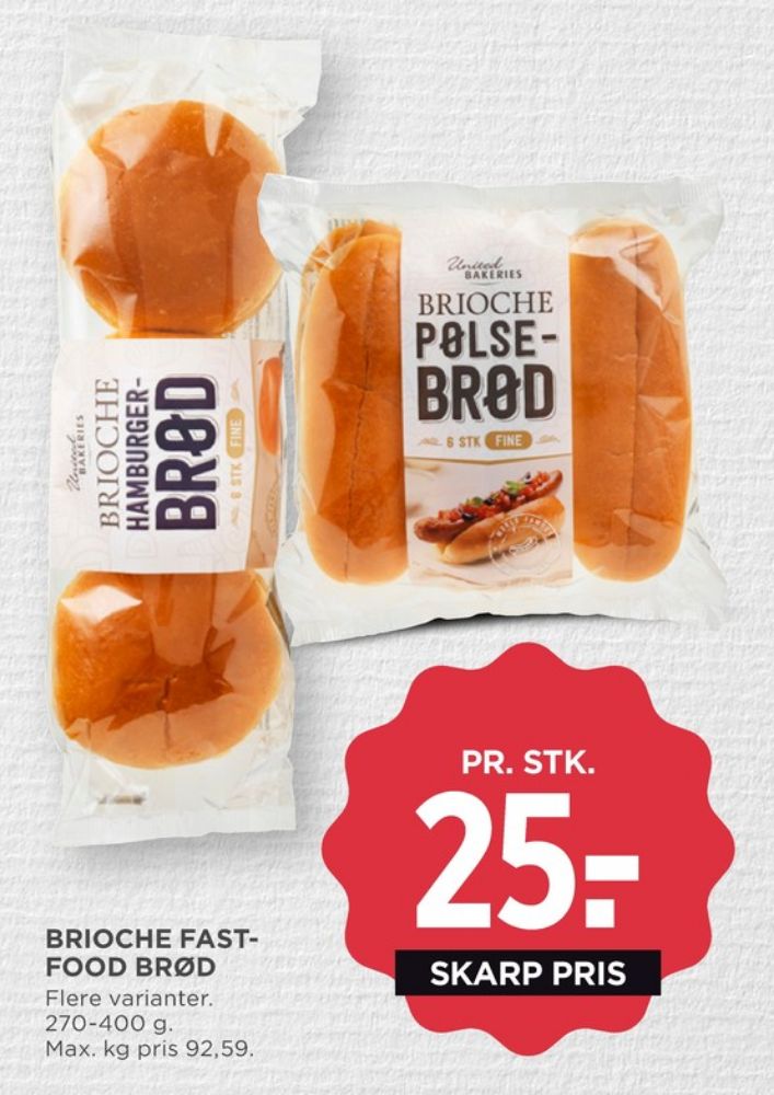 United Bakeries, Brioche Burgerboller