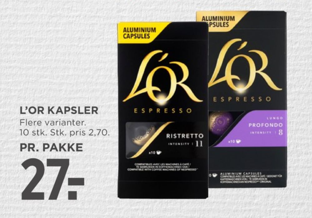 LOR Espresso Ristretto, Kaffekapsler