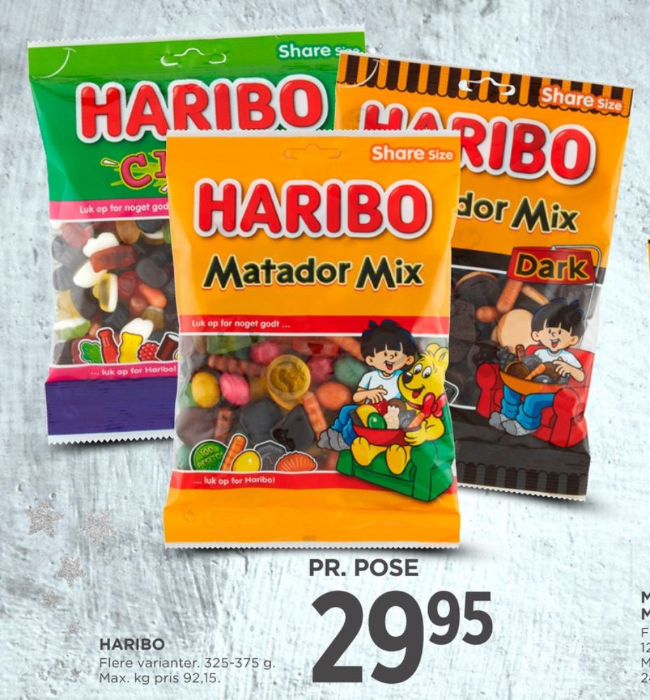 Haribo Matador Mix, Slikpose Dark