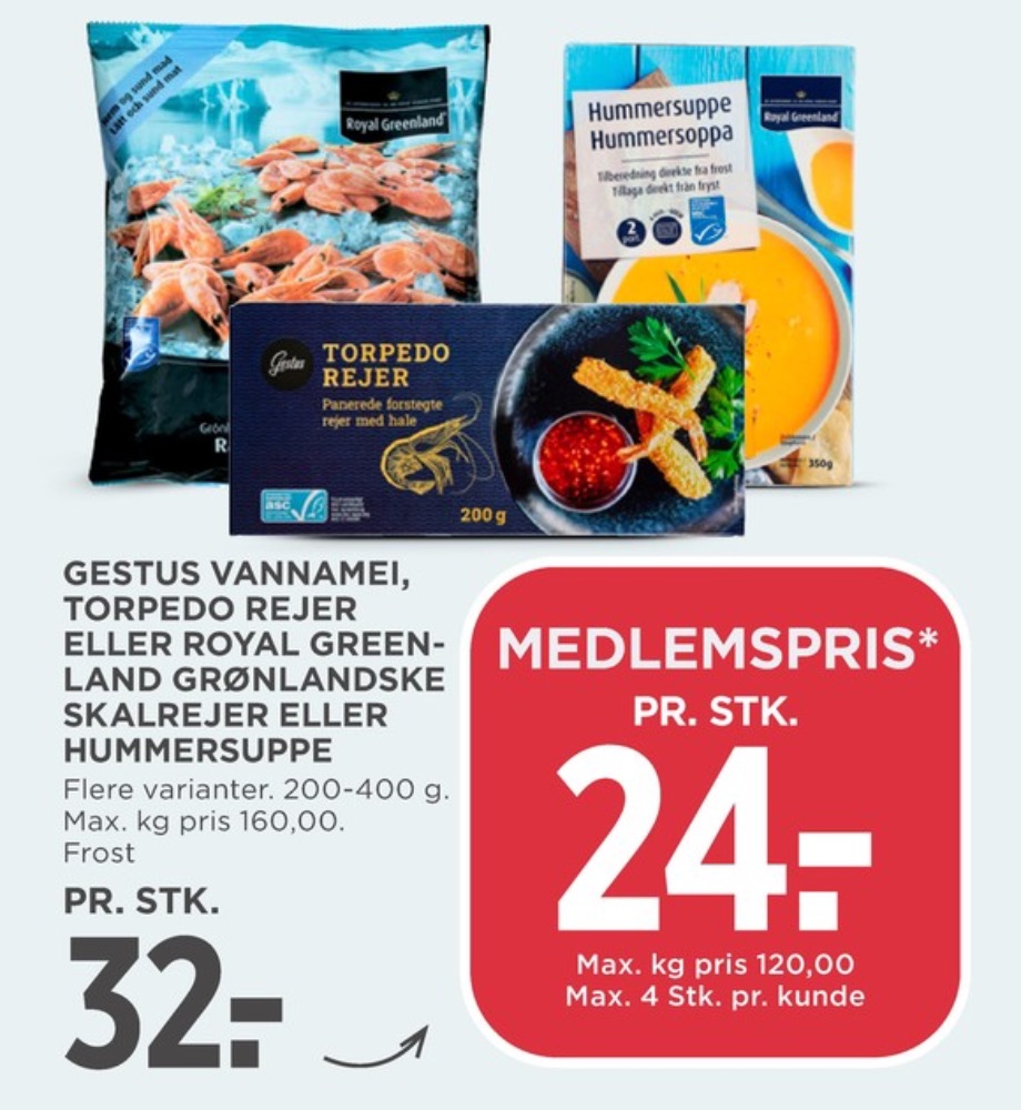 Royal Greenland, Skalrejer