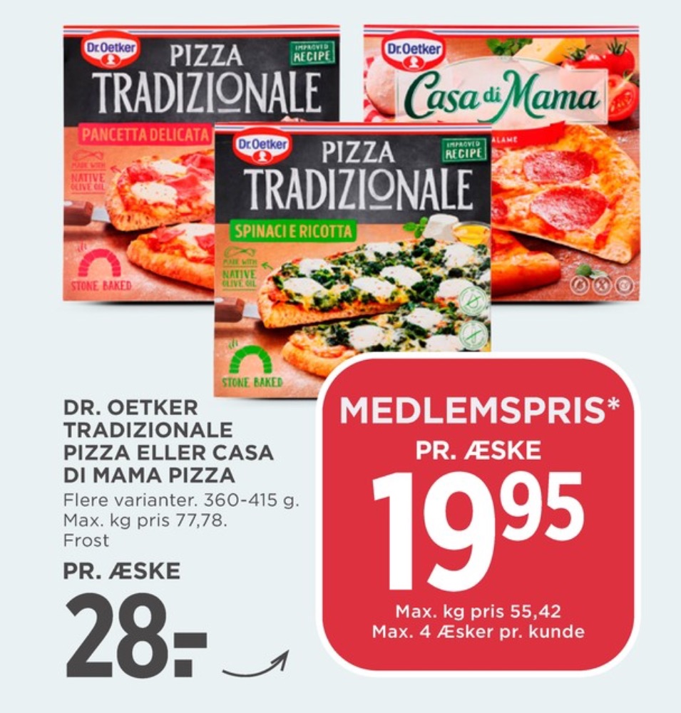 Tradizionale, Spinacie Ricotta Pizza