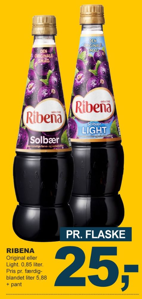 Ribena, Solbær Frugtsaft