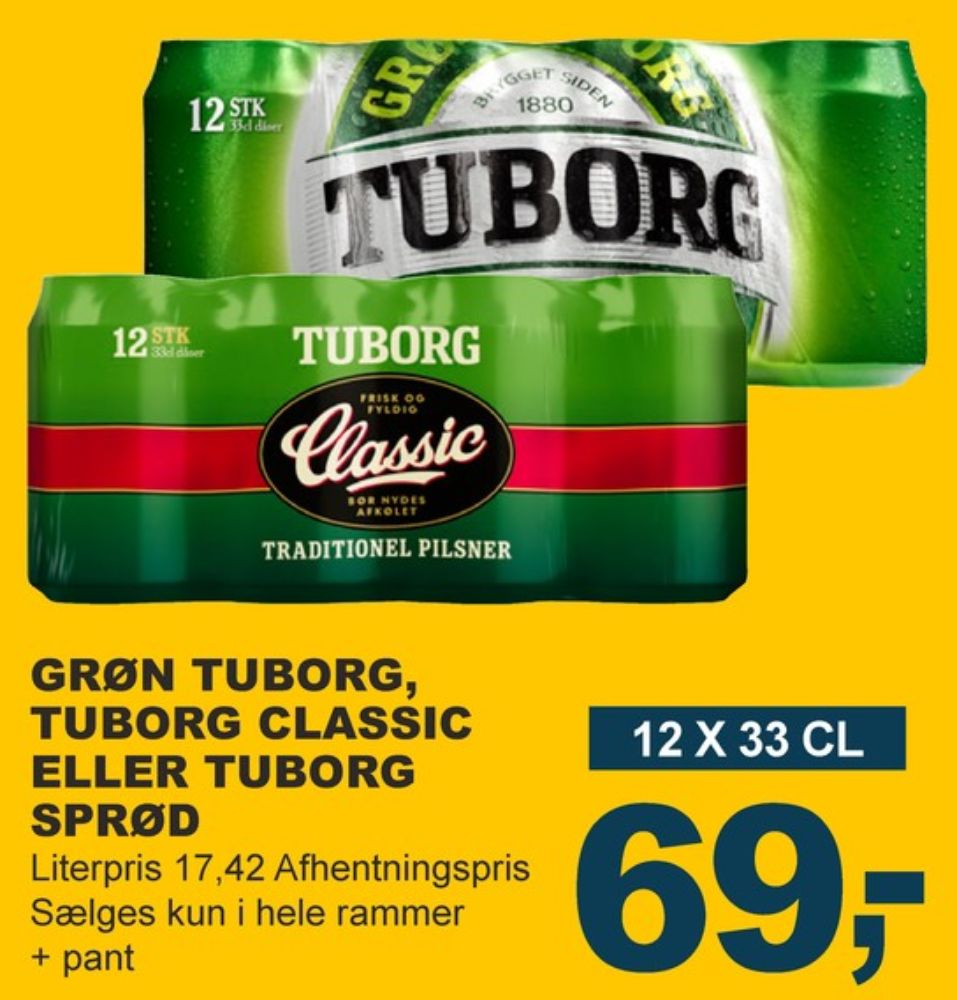 Tuborg Classic, Øl 12 pk.