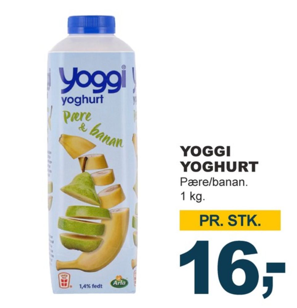 Yoggi, Pære & Banan Yoghurt 