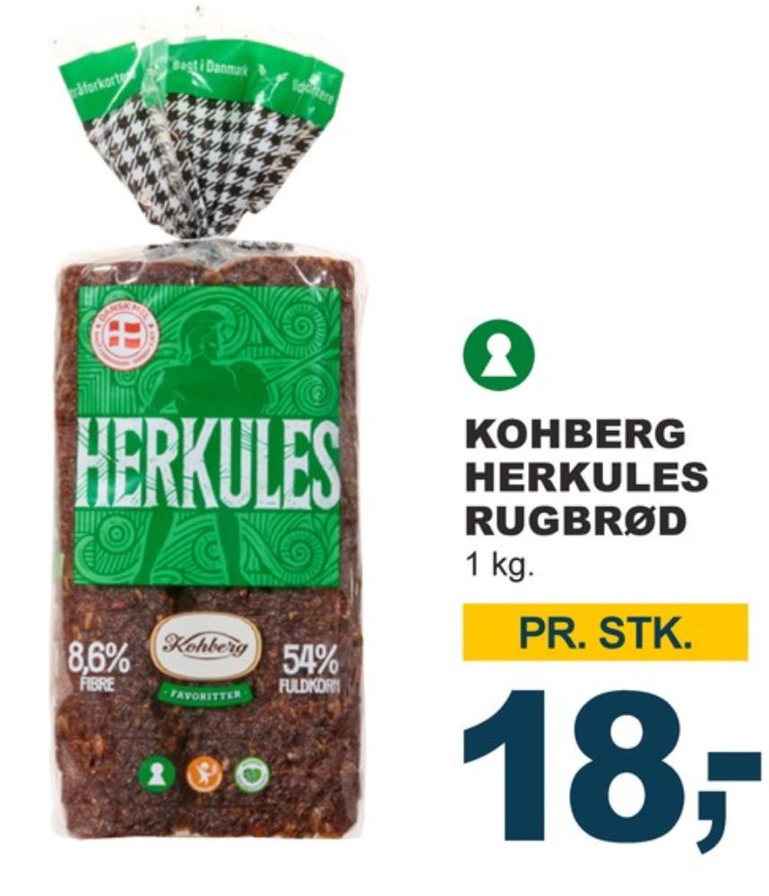 Kohberg Herkules, Rugbrødsskiver
