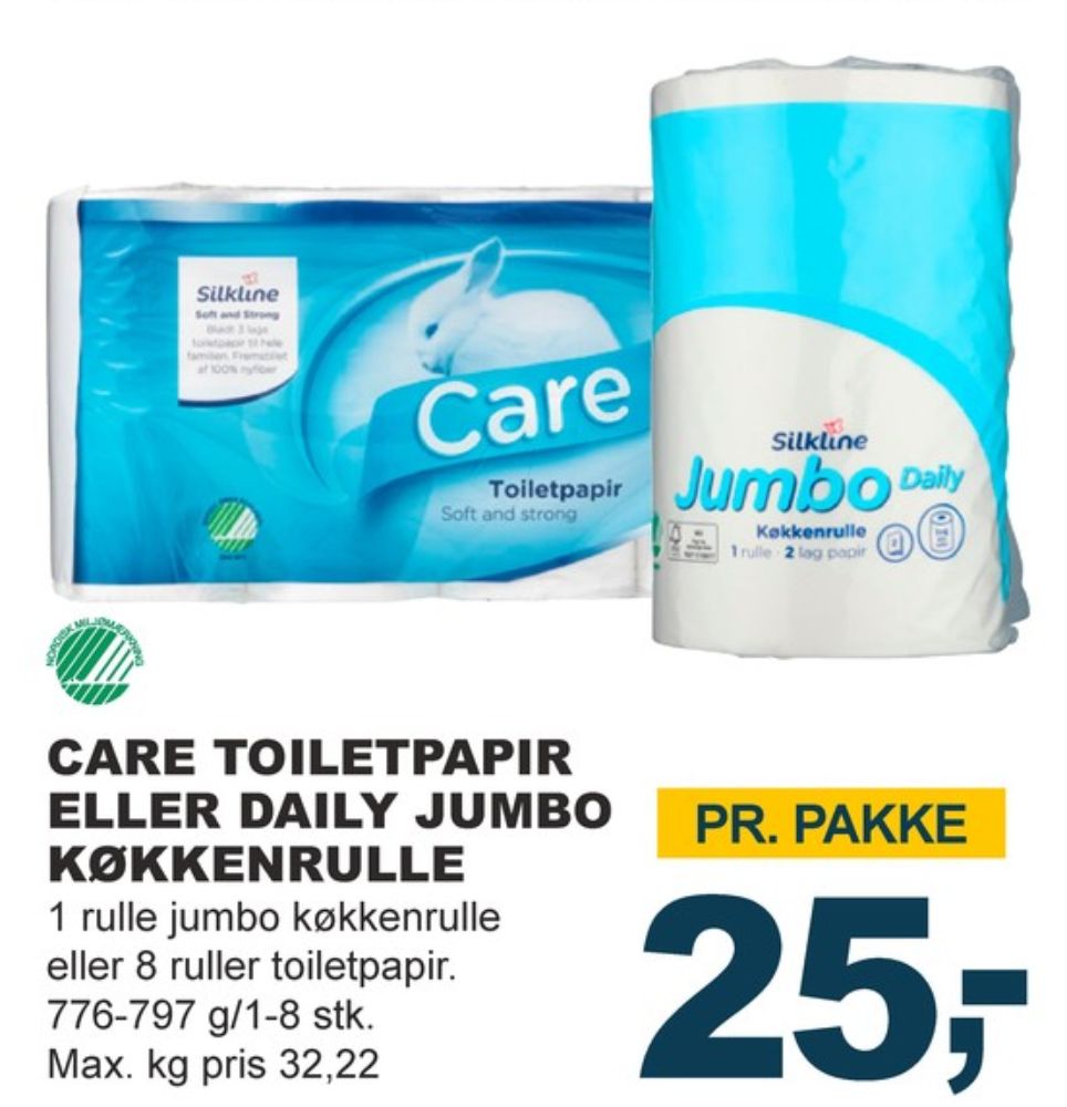 Silkline Care, Toiletpapir