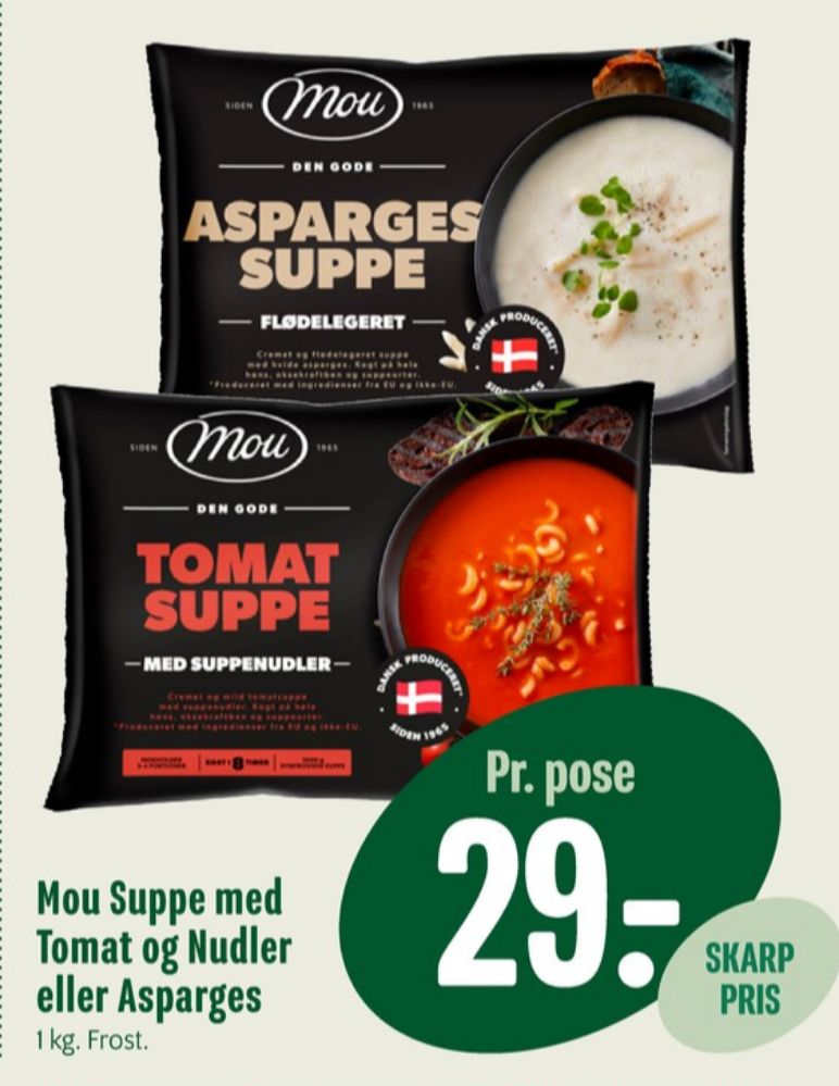 Mou, Aspargessuppe