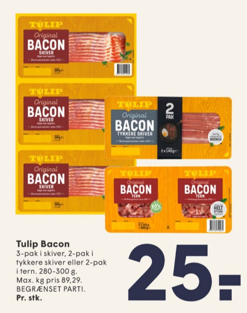 Tulip, Baconskiver