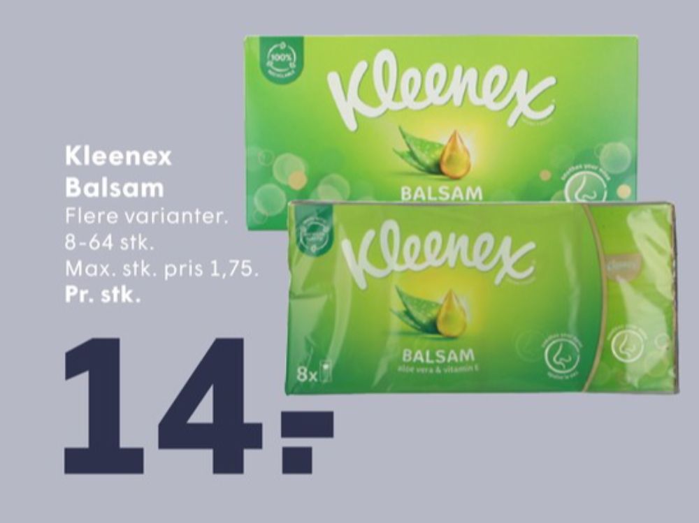 Kleenex, Lommetørklæder