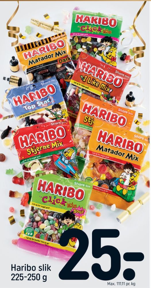 Haribo Matador Mix, Slikpose Dark