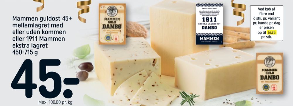 Mammen, Skæreost Danbo Guld Kommen