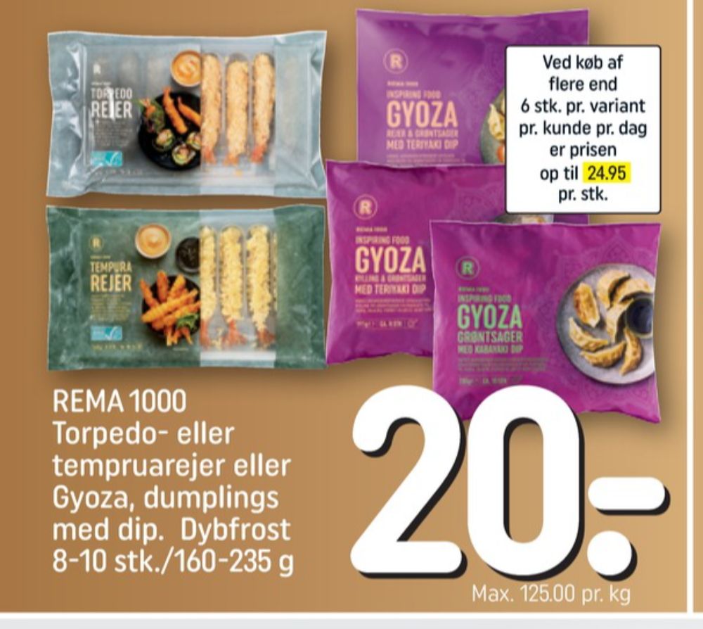 Rema 1000 Inspiring food, Gyoza med Kylling