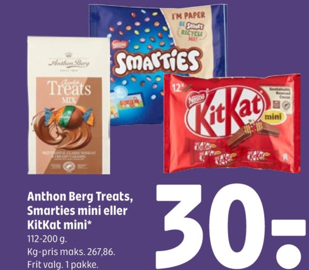 Smarties, Chokoladepastiller