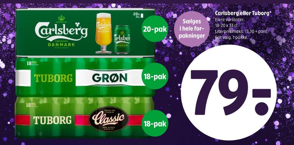 Tuborg Classic, Øl 18 pk.