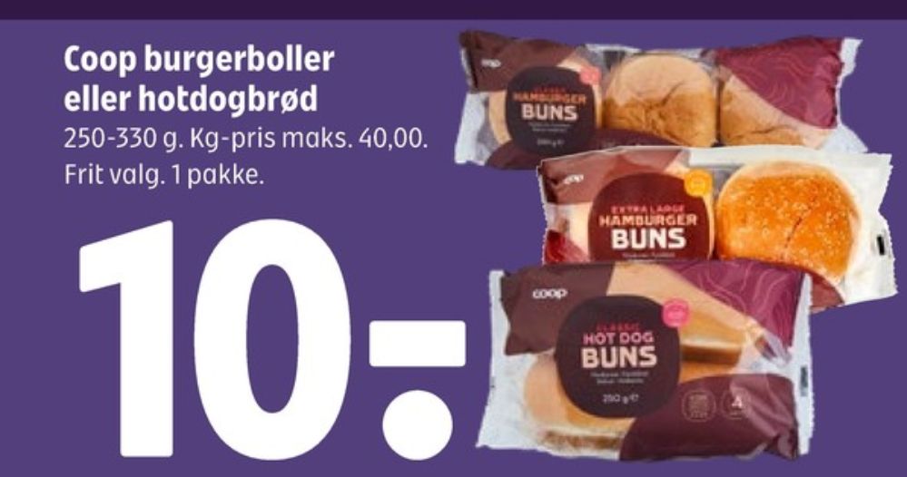 Coop, Hot Dog Buns Pølsebrød