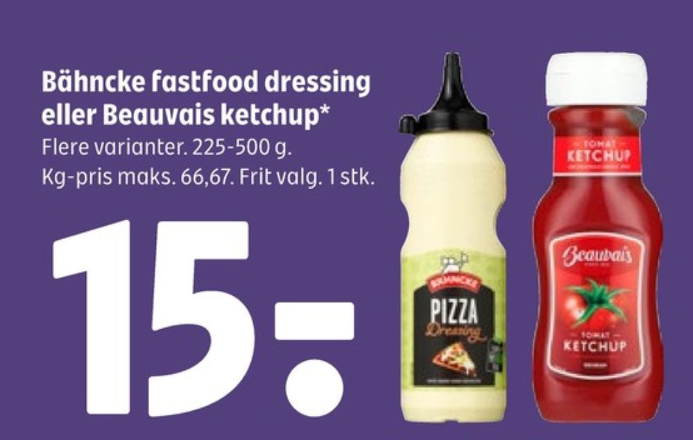 Bähncke, Pizzadressing