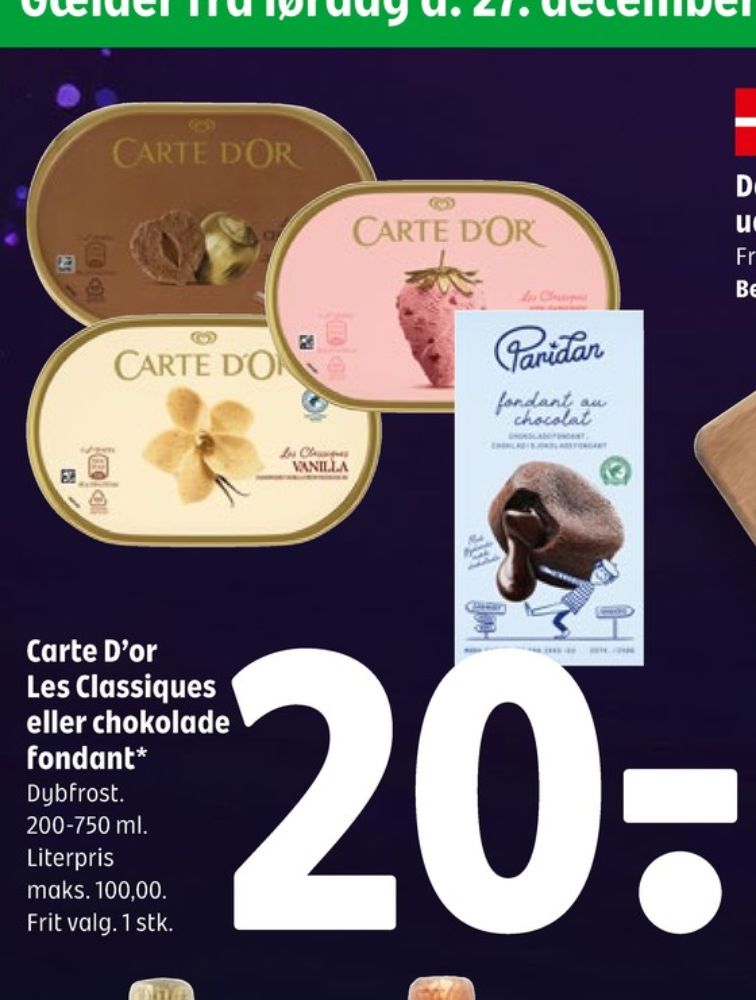 Paridan, Chokoladefondant