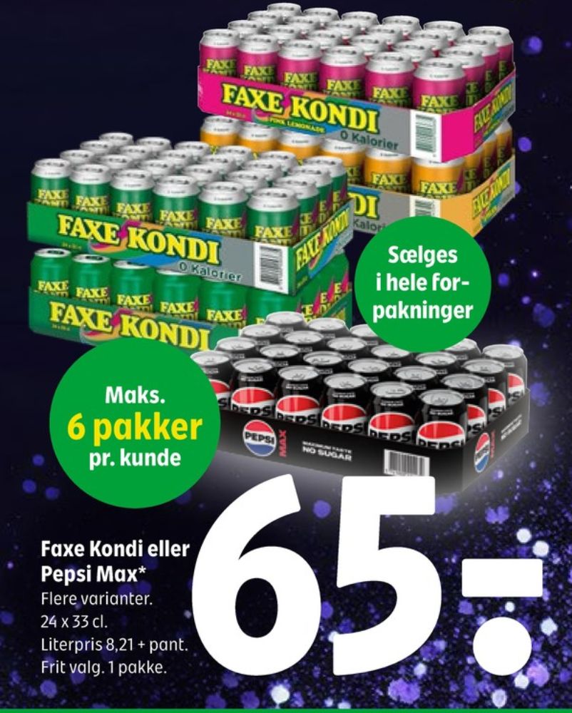 Faxe Kondi 0 Kalorier, Sportssodavand 24 pk.
