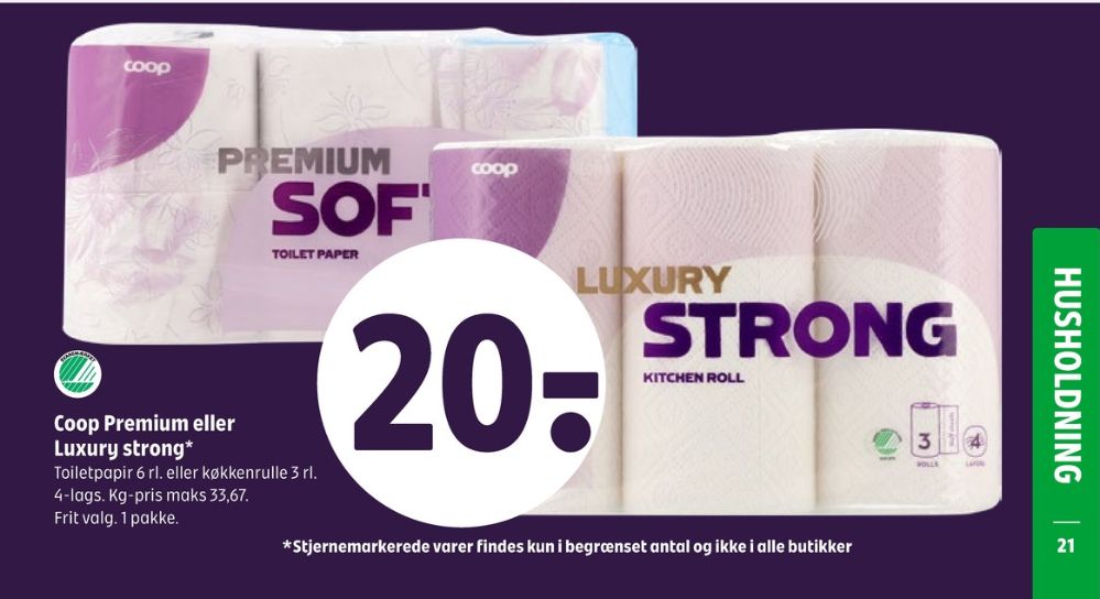 Coop Premium Soft, Toiletpapir