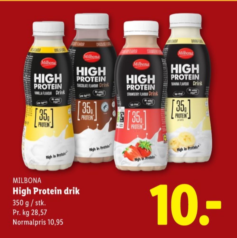 Milbona, High Protein Banana Drink