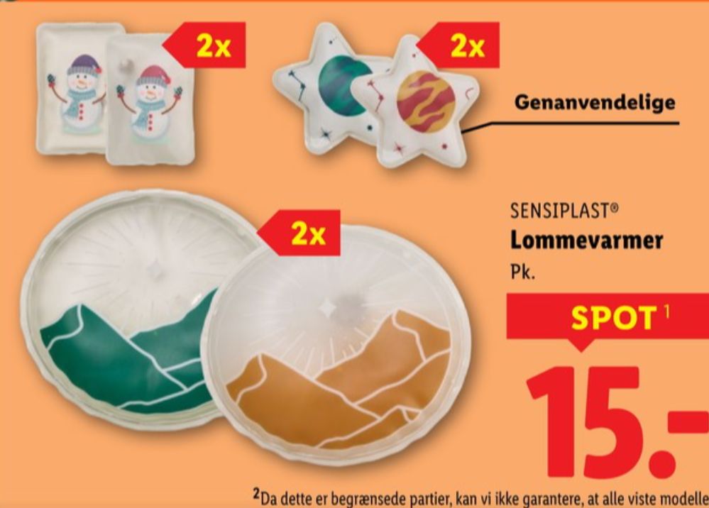 Sensiplast, Lommevarmer