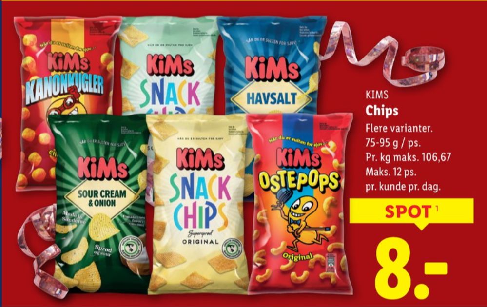 Kims, Kanonkugler Cheddar