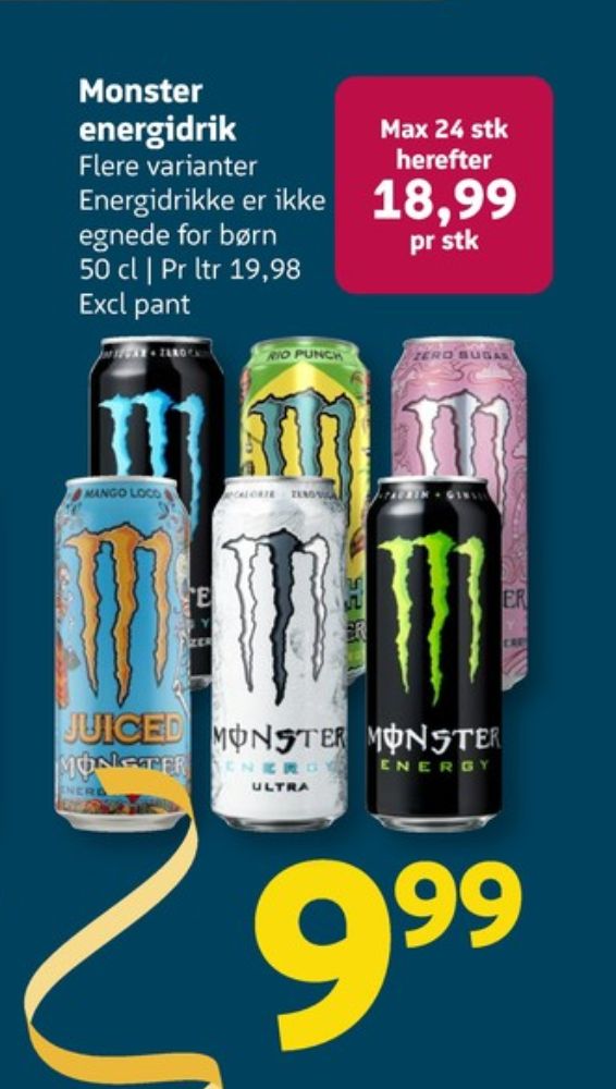 Monster Energy, Energidrik