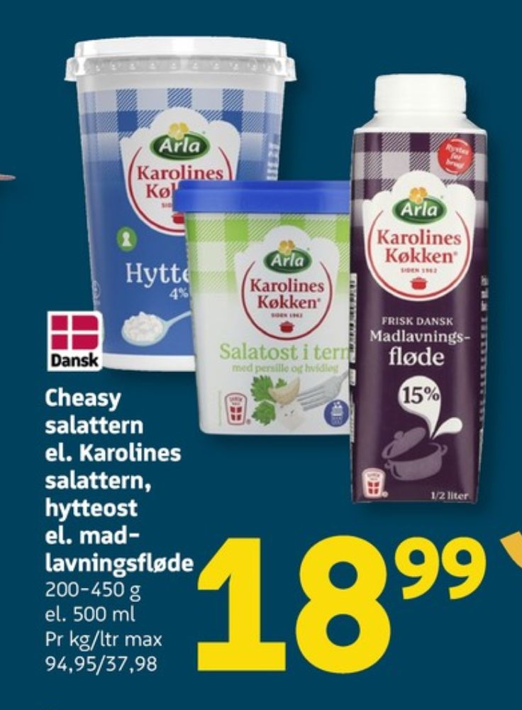 Karolines, Hytteost 4%