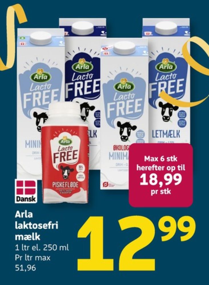 Arla Lacto FREE, Sødmælk