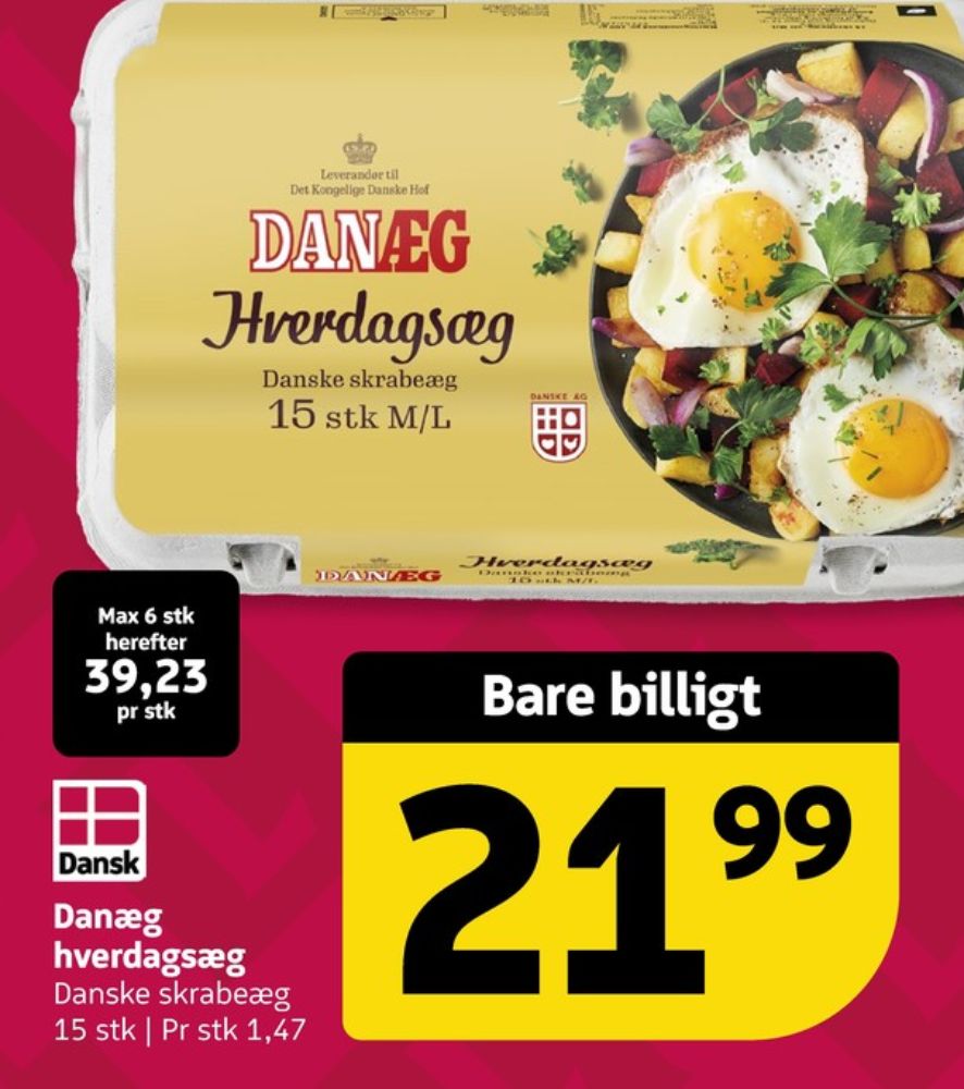 Danæg, Hverdagsæg M/L