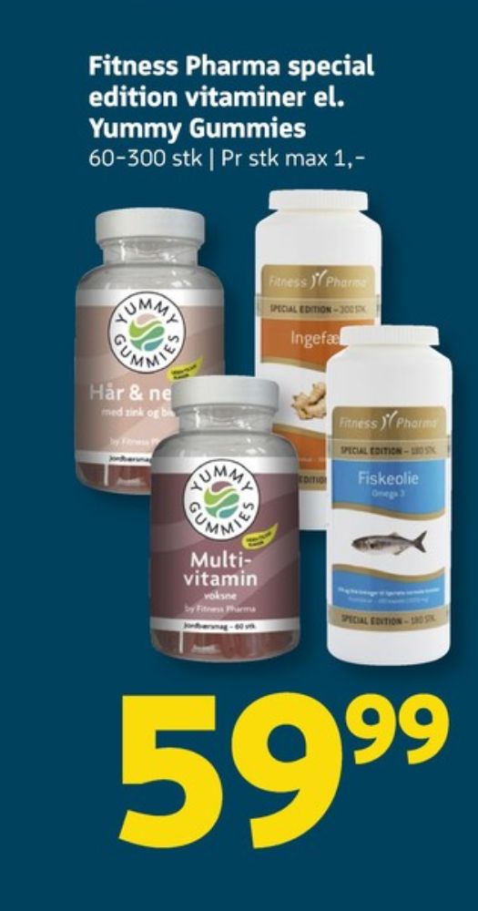 Fitness Pharma, Kosttilskud