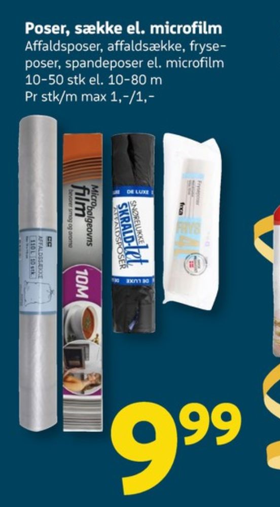 Skrald-let, Affaldsposer