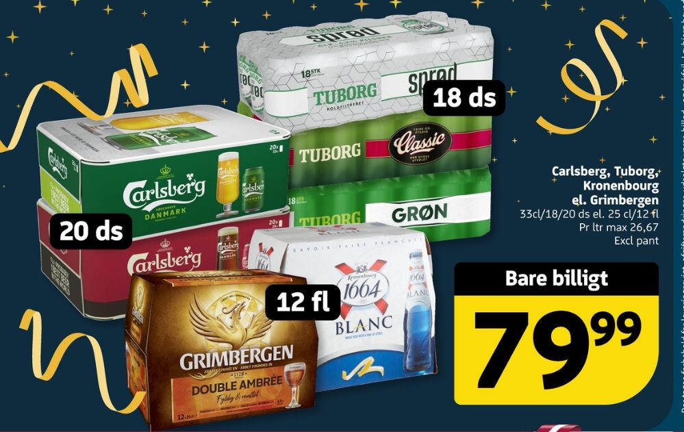 Tuborg Classic, Øl 18 pk.