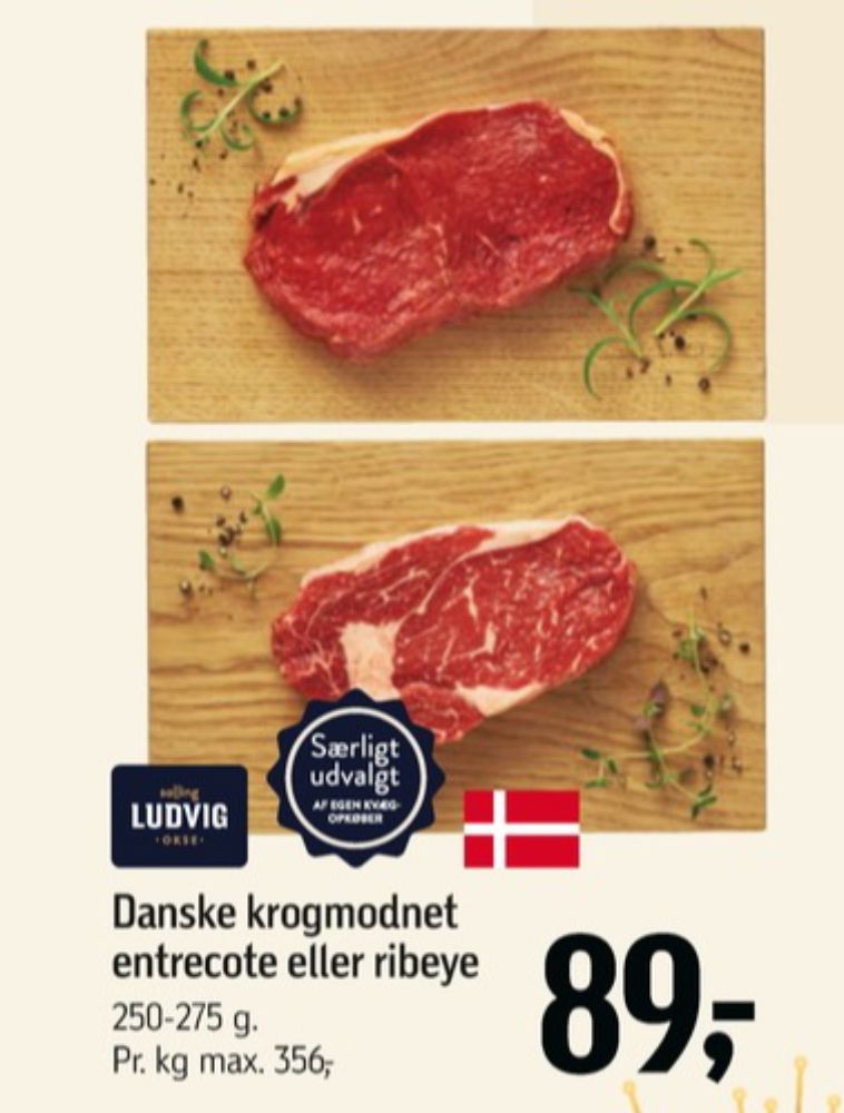 Salling Ludvig, Okseentrecotes