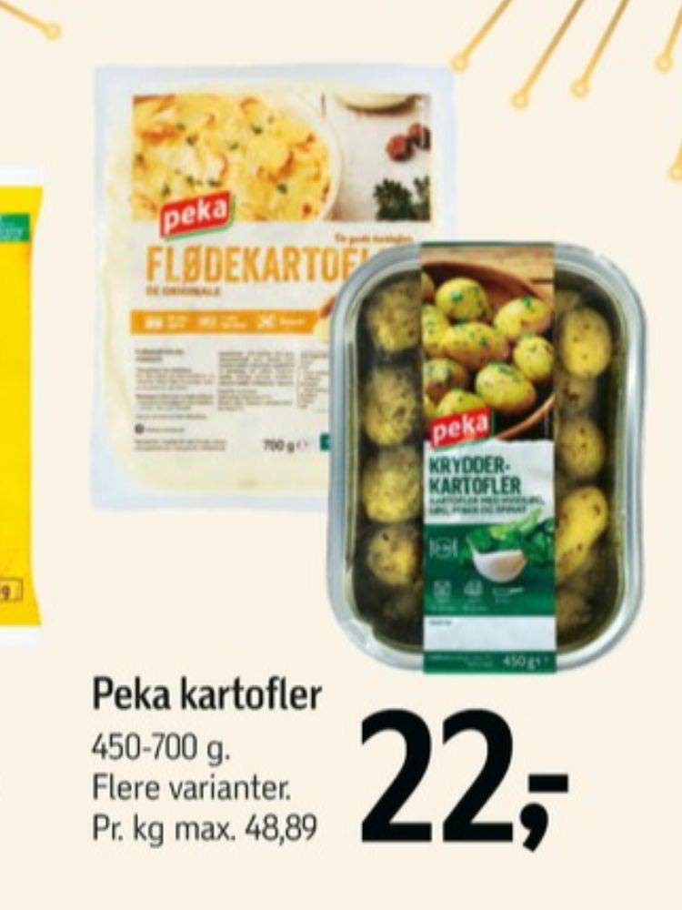 Peka, Rustikke Kartofler med Hvidløgssmag