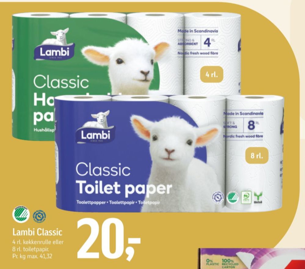 Lambi Classic, Toiletpapir